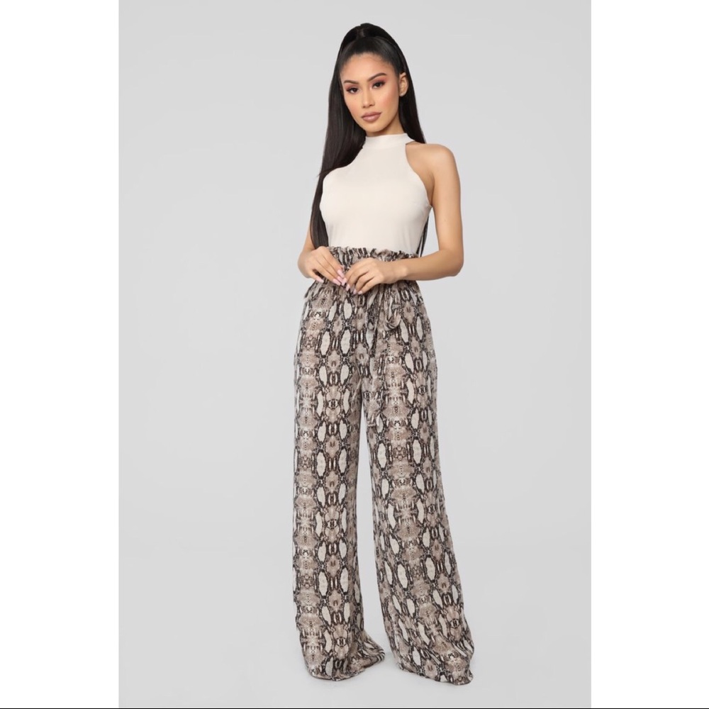 Fashion Nova Snake Jumpsuit